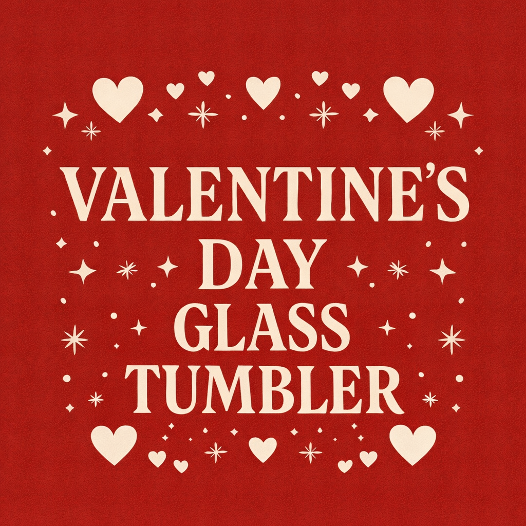 Valentine's Glass Tumbler